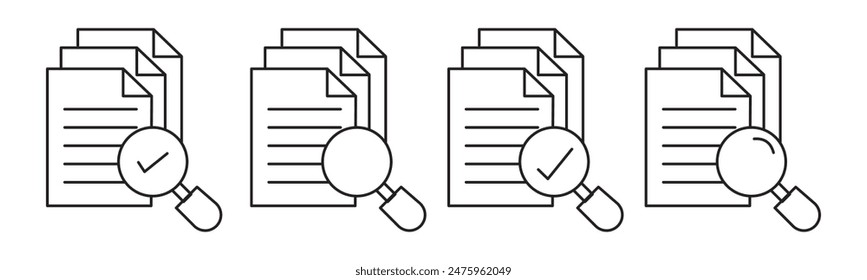 Document icon vector design on white background, eps10