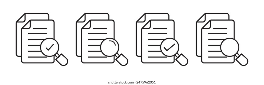 Document icon vector design on white background, eps10