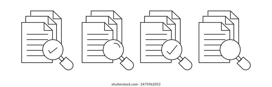 Document icon vector design on white background, eps10