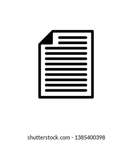 document icon vector design template