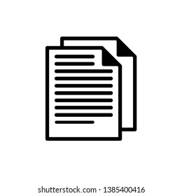 document icon vector design template