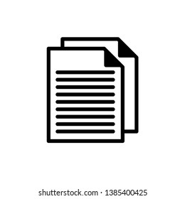 document icon vector design template