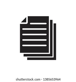 document icon vector design template