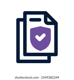 ícone do documento. ícone de tom duplo vetorial para seu site, celular, apresentação e design de logotipo.