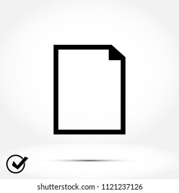 Document Icon, Vector EPS 10 illustration style