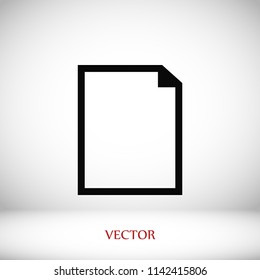 Document Icon, Vector EPS 10 illustration style