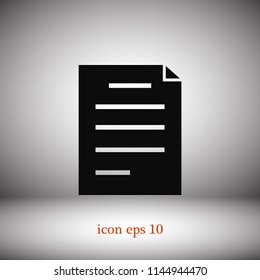 Document Icon, Vector EPS 10 illustration style