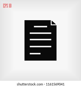 Document Icon, Vector EPS 10 illustration style