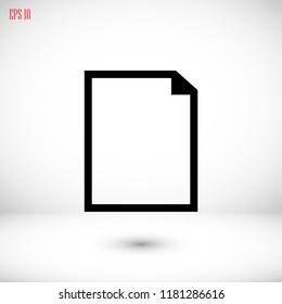 Document Icon, Vector EPS 10 illustration style