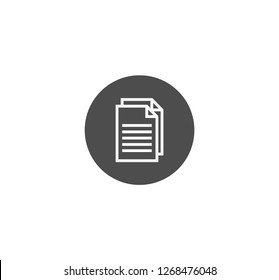 Document icon . Vector . EPS 10