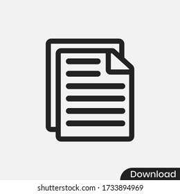 Document icon vector eps 10