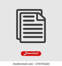 Document icon vector eps 10