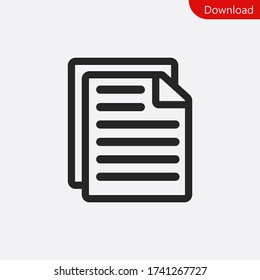 Document icon vector eps 10