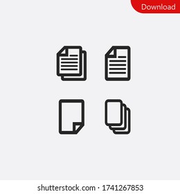 Document icon vector eps 10