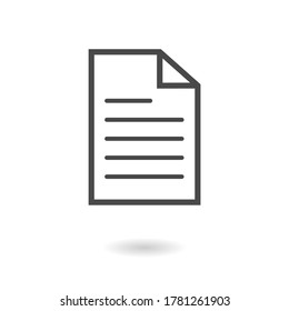 Document icon vector eps 10