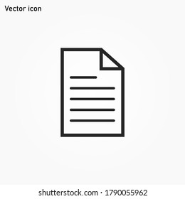 Document icon vector eps 10