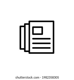 Document icon vector, eps 10