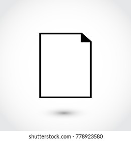 Document Icon, Vector EPS 10 illustration style