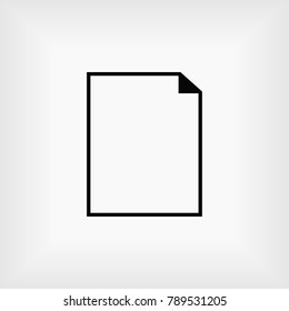 Document Icon, Vector EPS 10 illustration style