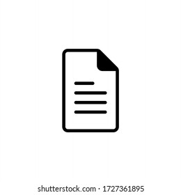 Document Icon Vector. File Icon Illustration