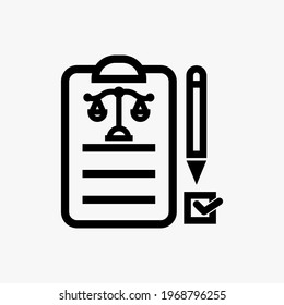 Document icon vector. File icon illustration on white background