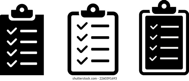 Document icon vector. File icon illustration. Checklist clipboard icon vector illustration. To do list icon