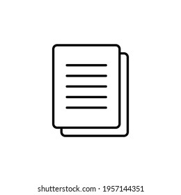 Document icon vector, File icon vector, Paper icon