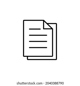 Document icon vector, File icon vector, Paper icon