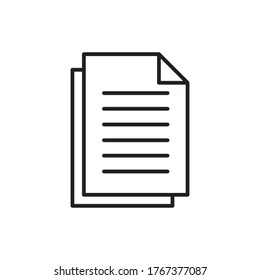 Document icon vector. File sign