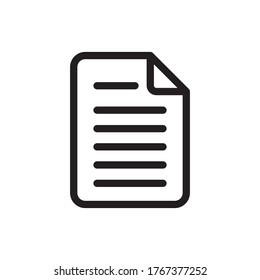 Vector de icono de documento. Firma de archivo