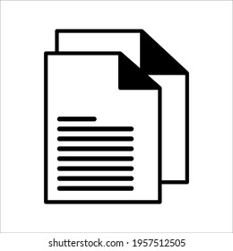 Document icon vector. files symbol vector illustration