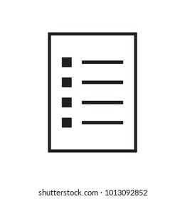 Document icon, vector, flat design