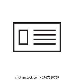 Document icon, vector, flat design