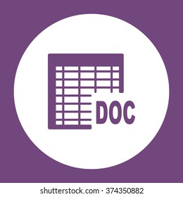 document Icon vector flat design