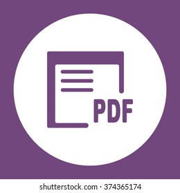 document Icon vector flat design