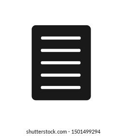Document Icon Vector. Flat Document Symbol, Illustration – Vector