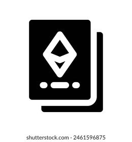 document icon. vector glyph icon for your website, mobile, presentation, and logo design.