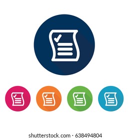 Document icon. Vector illustration.