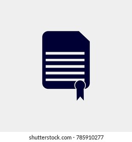 document icon, Vector illustration.