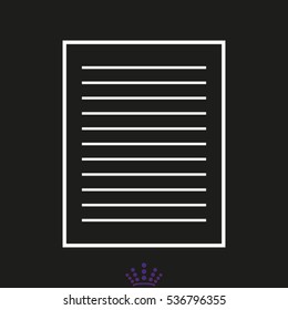 document, icon, vector illustration EPS 10