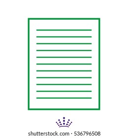 document, icon, vector illustration EPS 10