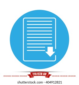 Document icon vector illustration eps10