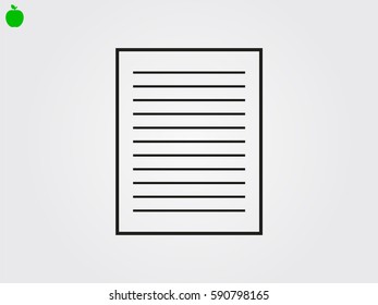 document, icon, vector illustration eps10