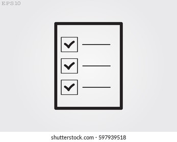document, icon, vector illustration eps10