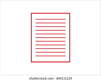 document, icon, vector illustration eps10