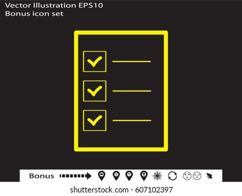 document, icon, vector illustration eps10