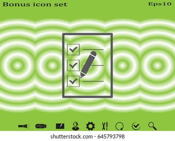 document, icon, vector illustration eps10