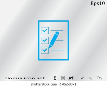 document, icon, vector illustration eps10