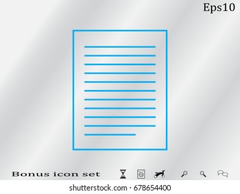 document, icon, vector illustration eps10