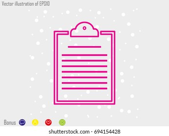 document, icon, vector illustration eps10